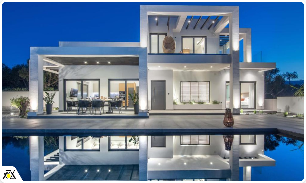 زیباترین نمای ساختمان ویلایی 